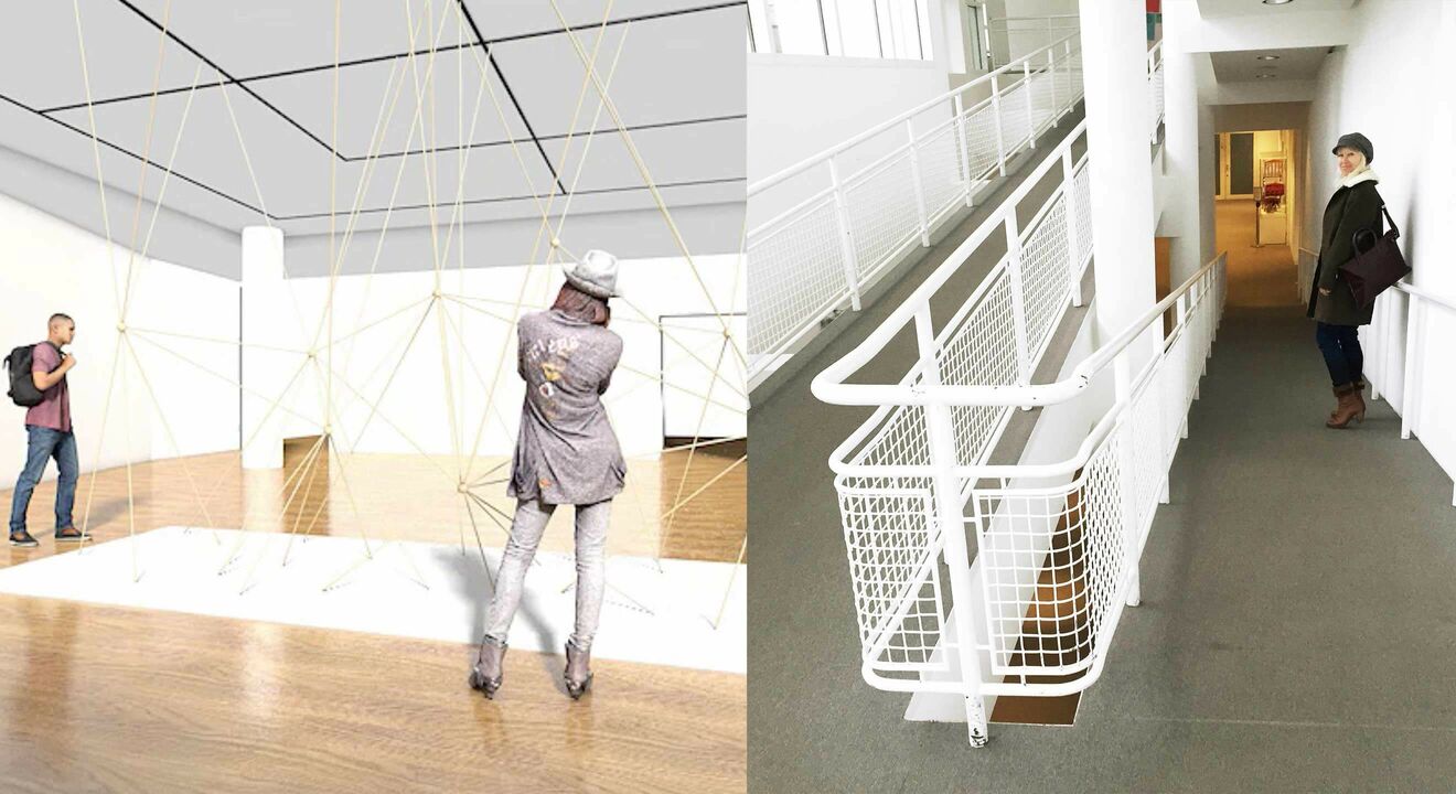 3D-Entwurf zur großen Rauminstallation