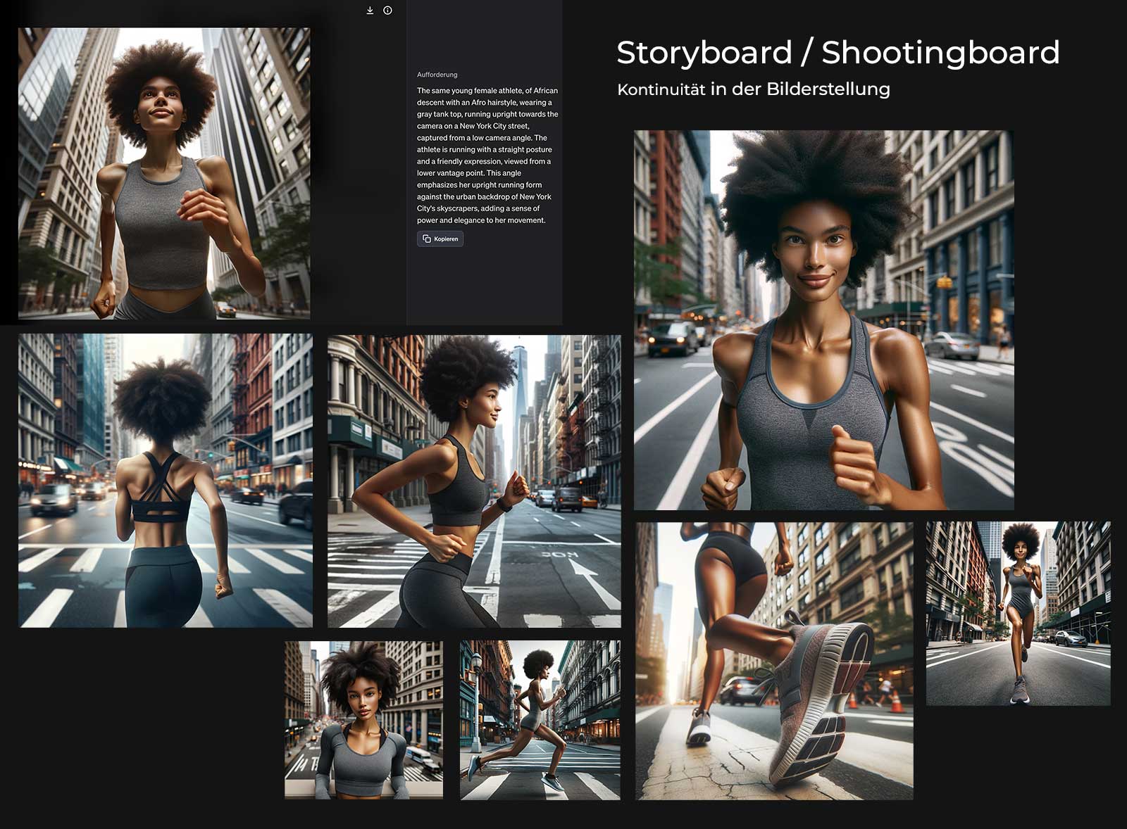Mit »hey-i« Storyboards und Shootingboards prompten