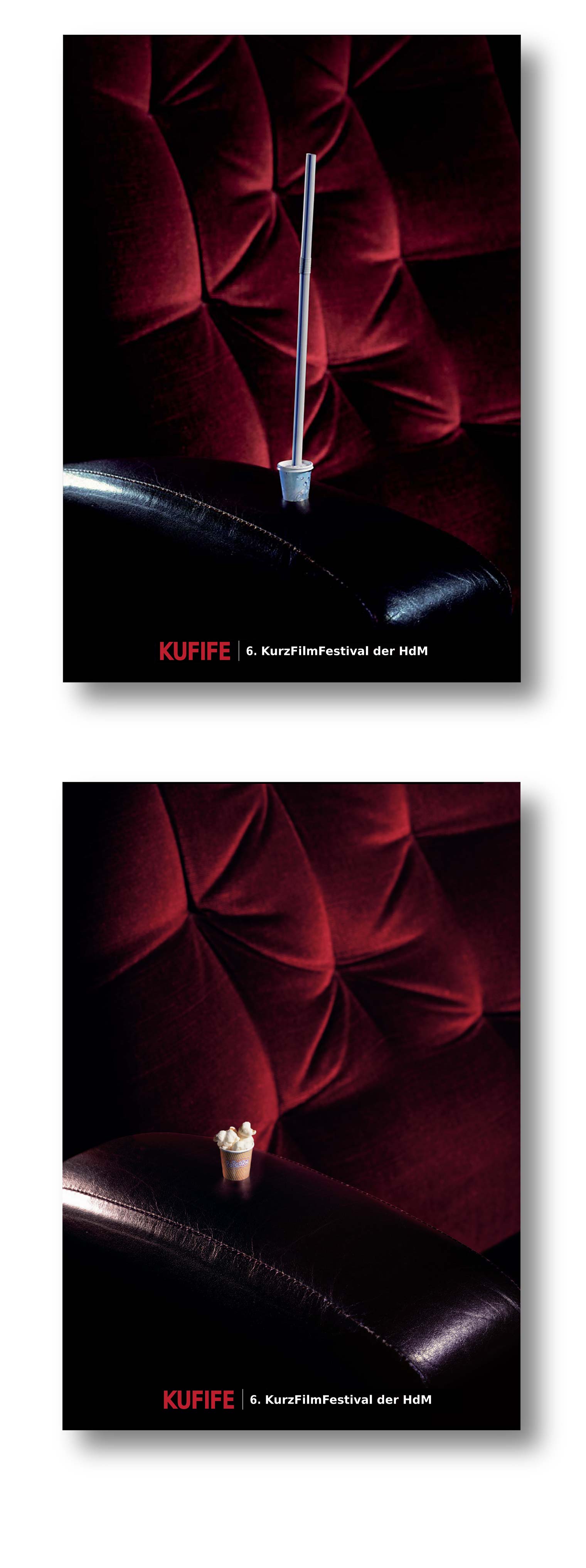 KuFiFe Plakate "Strohhalm" und Popcorn"
