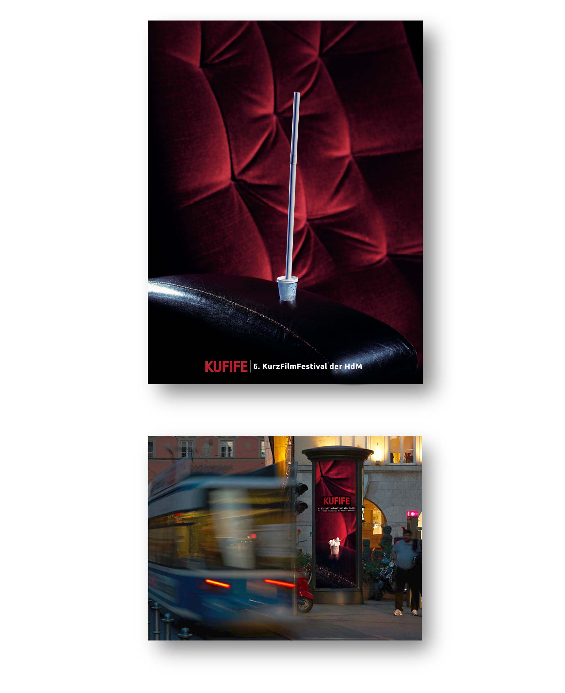 KuFiFe Plakate "Strohhalm" und Popcorn"