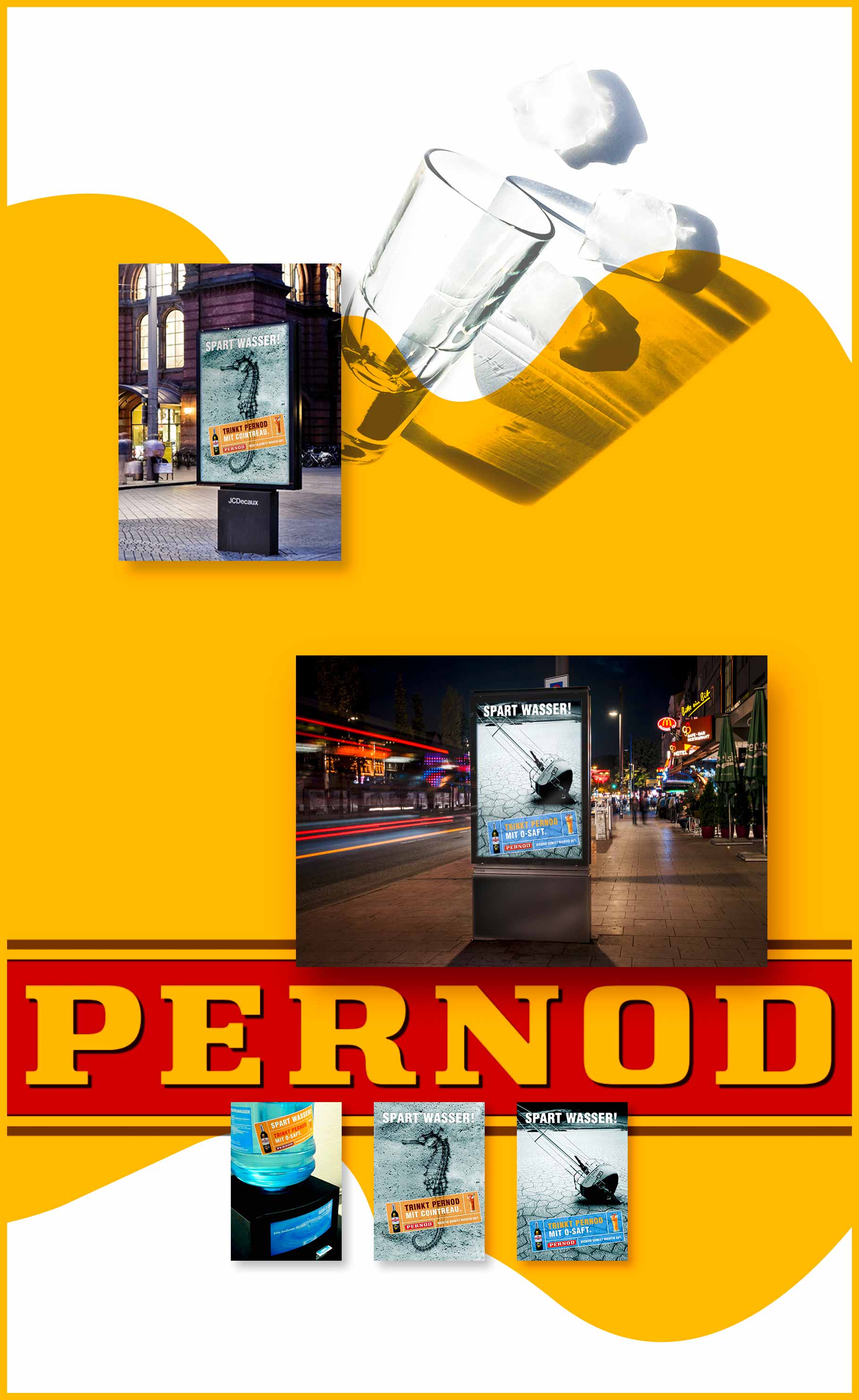 Out-of-Home Produkt-Kampagne für Pernod