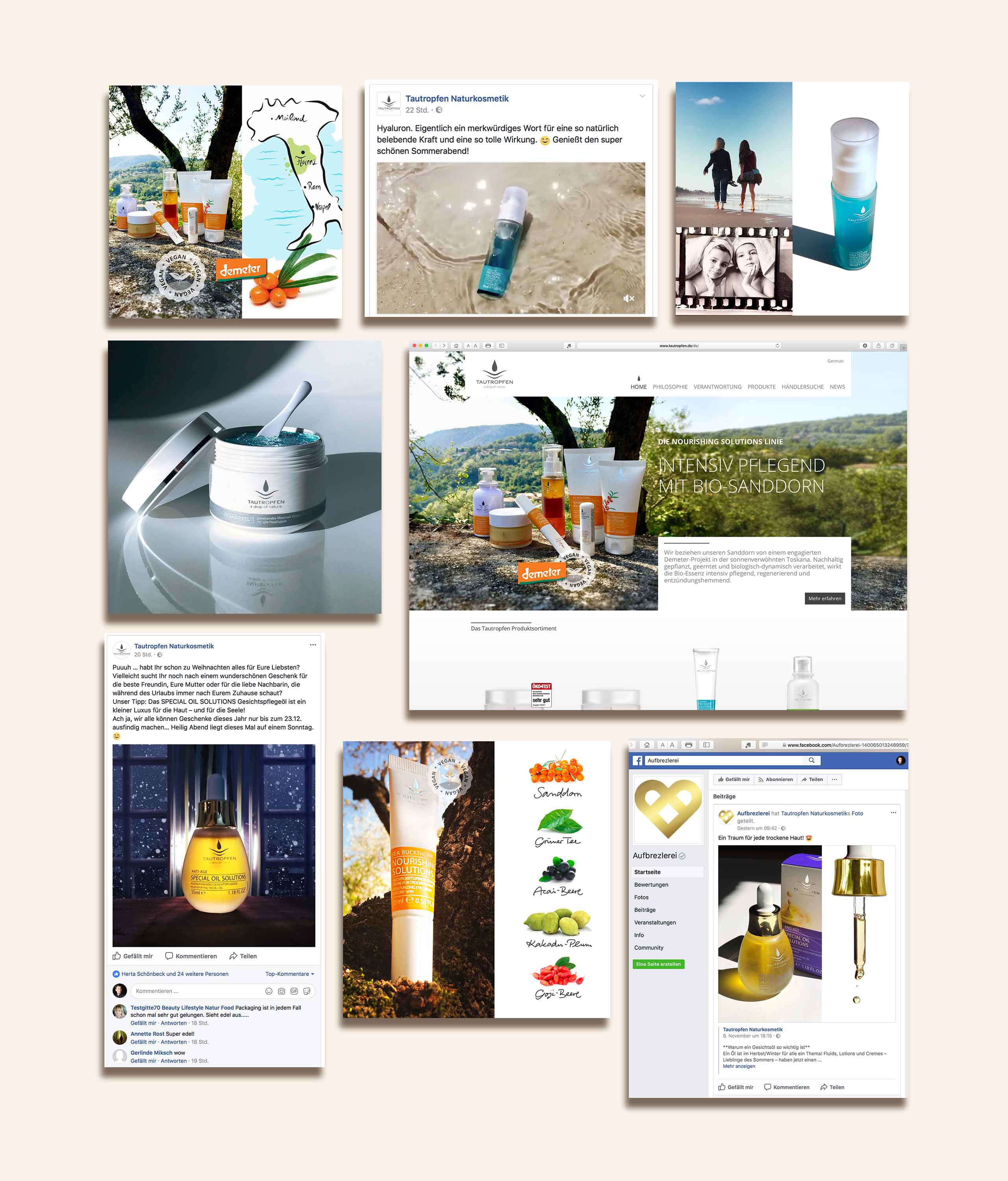 Tautropfen Motivclipping Facebook