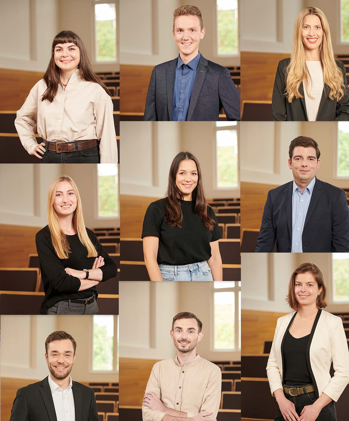 TU-Shooting // Abb. Auszug TU-Team v. links Merve Turan Akdag, Christian Olt, Mariska Fecho, Sara Ellenrieder, Amina Wagner, Patrick Hendriks, Timo Koppe, Timo Sturm, Luisa Pumplun